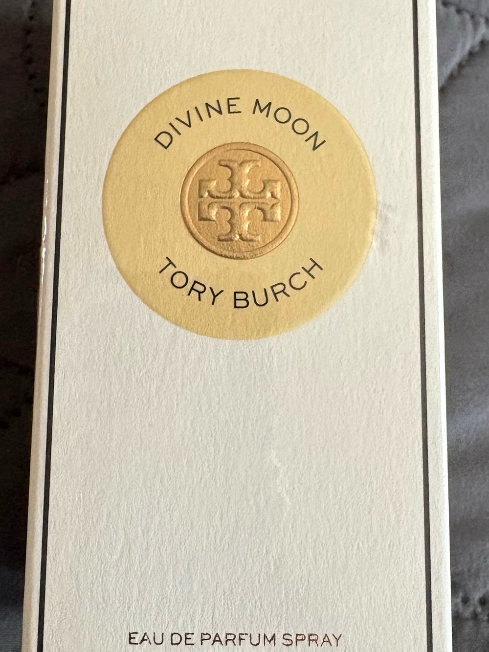 Tory Burch Divine Moon Box with Gold Emblem